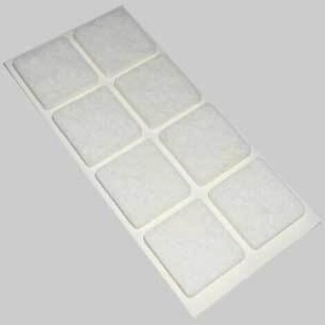 Feltrini quadrati 100x100 mm - marrone - blister 1 pezzo conf. da 50 cf
