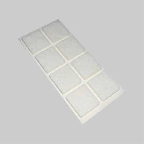 Feltrini quadrati 25x25 mm - marrone - blister 8 pezzi