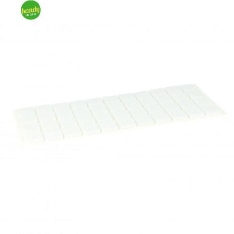 Feltrini Quadri 20X20Mm Bianco 44 Pezzi - Masidef