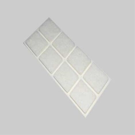 Feltrini rettangolari   25x35 mm - marrone - blister 6 pezzi