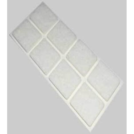 Feltrini rettangolari 50x100 mm - marrone - blister 1 pezzo conf. da 50 cf