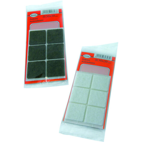 FELTRINO MILLEUSI QUADRATO - Col. Bianco mm. 30x30 6 pz. 50.00 confezioni