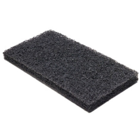 FELTRO ABRASIVO P/PULIZIA 250X120 MM NERO- 12,0 pz