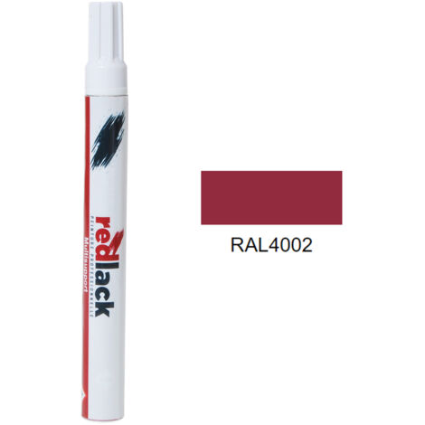 Feltro Vernice per ritocchi 8 ml – RAL 4002 – Rosso violaceo – lucida – multisupporto – Redlack