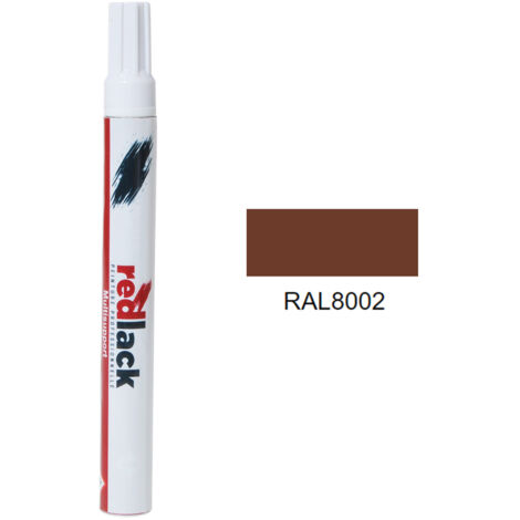 Feltro Vernice per ritocchi 8 ml – RAL 8002 – Marrone sicurezza – multisupporto – Redlack