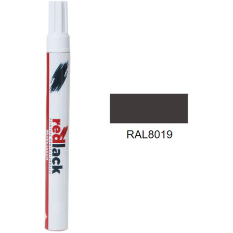 Feltro Vernice per ritocchi 8 ml – RAL 8019 – Marrone grigiastro – multisupporto – Redlack
