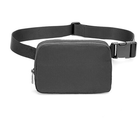 Femmes Hommes Mode Taille Pack Petit Sac Ceinture avec Sangle Réglable pour Courir, Voyager et Randonnéenoir