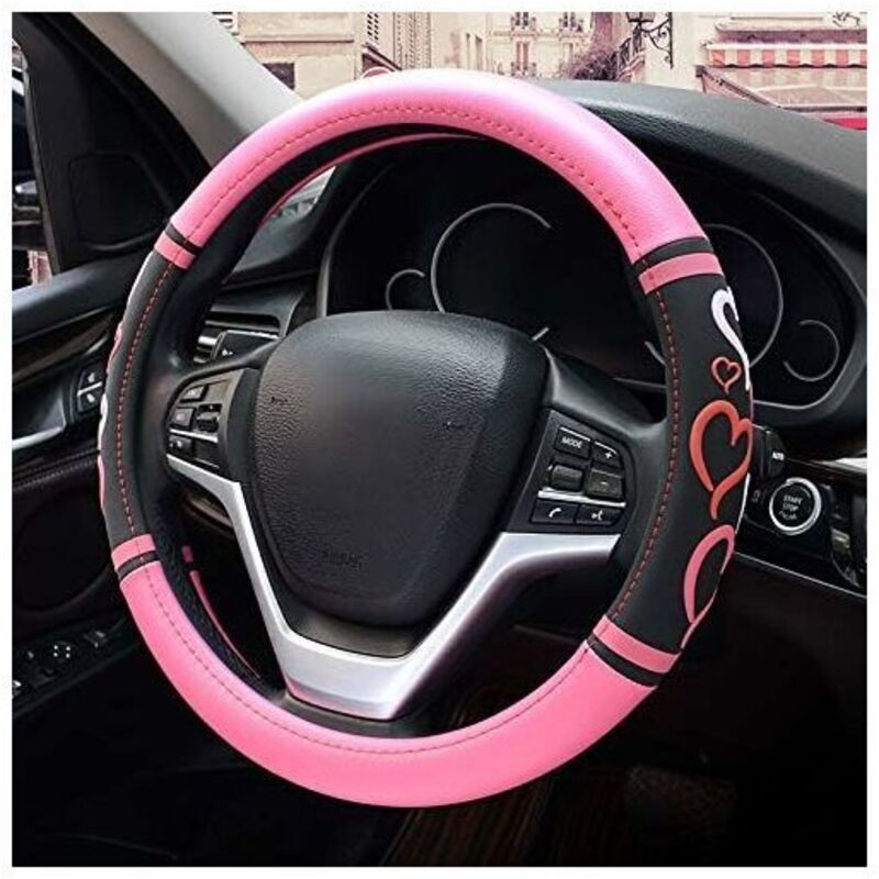 Tigrezy - Femmes Véhicule Couvre Volant Voiture Protecteur de Volant Fashion - Universel pour Auto/Truck/SUV Diamètre 38cm (15)