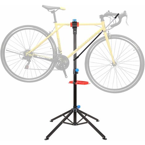 FEMOR Pied d'Atelier pour Vélo Support Stand de Réparation Hauteur Réglable 105-170CM