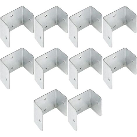 Fence Clamps, Metal U-Shape Bracket, Multi-Angle Mounting Support, Anti-Rust Fixing Clip, Sturdy Frame Fastener, Garden Building Projects, Woodwork D-I-Y Farm Use, 32mm 35mm Set