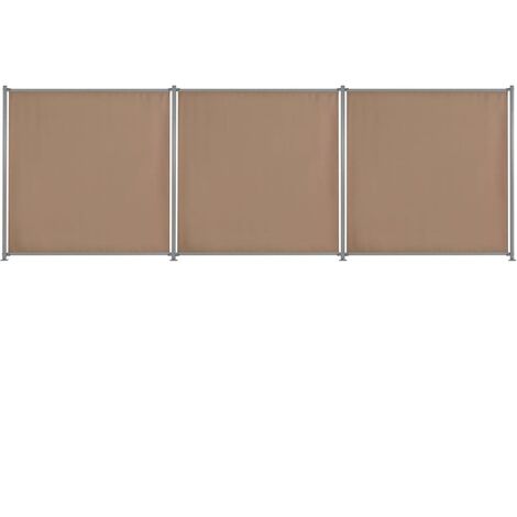 Fence Panel 3 pcs Fabric 540x180 cm Taupe