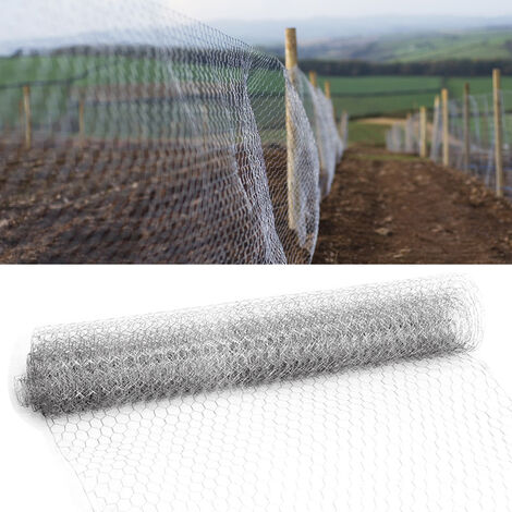 main image of "Fence Panels Galvanised Iron Wire Net Animal Cage Protective Mesh, Grid 5CM"