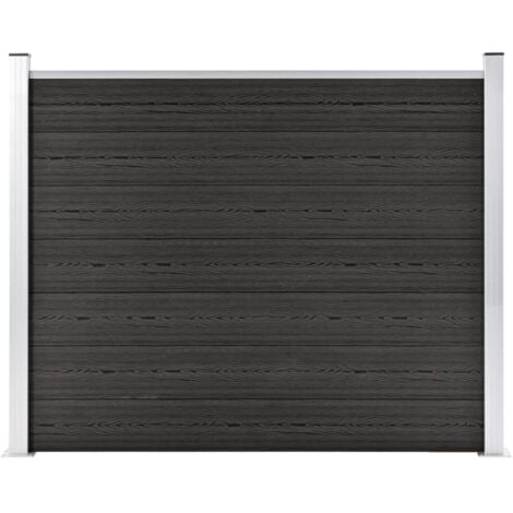 Fence，Garden Barrier Panel WPC 180x146 cm Grey VSVS130055