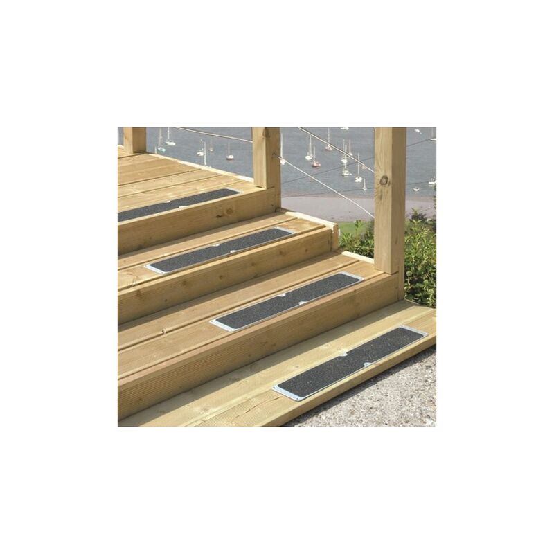 Aluminium Anti-Slip Plate for Decking Steps - 115 x 1000mm (1 Pack)