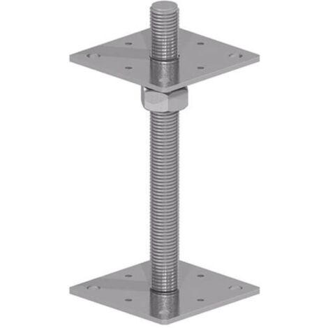Fencemate BZP Adjustable Bolt Down Post Support 80 x 80 x 250mm