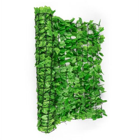 Fency Bright Ivy Clôture pare-vue Paravent 300x100 cm lierre - vert clair