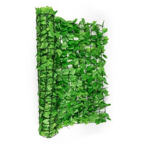 Fency Bright Ivy Clôture pare-vue Paravent 300x150 cm lierre -vert clair