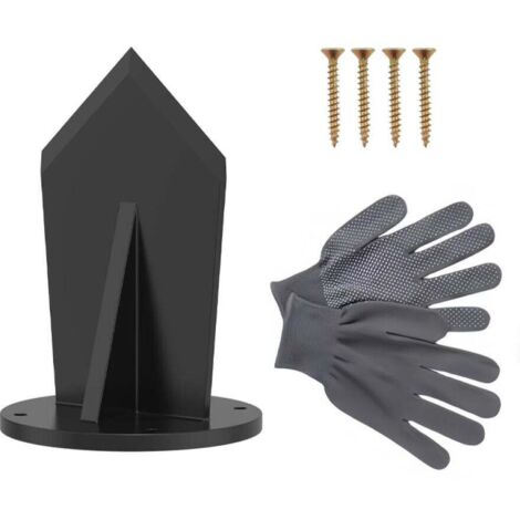 Fendeur de bûches – Acier à haute teneur en carbone robuste – Convient pour le camping, les barbecues et les pique-niques (noir)