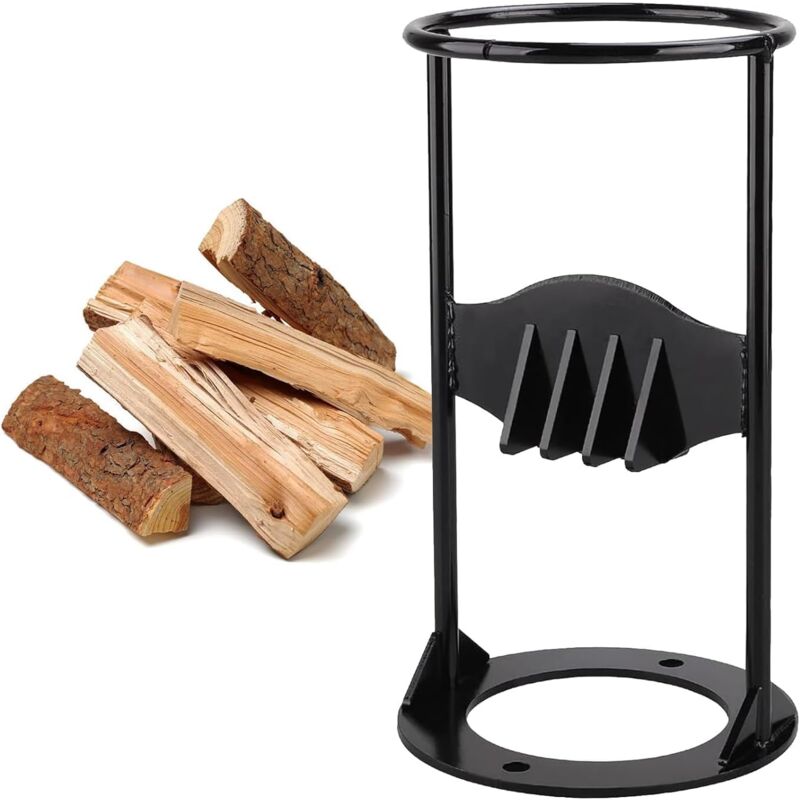 Fendeur de bûches manuel, fendeur de bois de chauffage, coupe-bois, acier au carbone, outil de fendage manuel robuste, fendeur de bûches de bois de