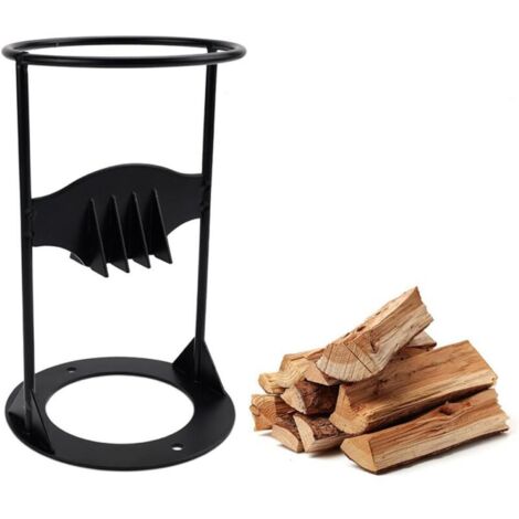 Fendeur de bûches manuel - Outil de fendage de bois manuel - Diamètre : 10 cm - Facile à transporter - Pour le camping et l'intérieur et l'extérieur