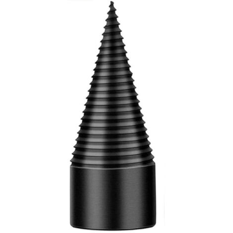 Fendeur de bûches Nieeegy à cône de 42 mm avec 3 poignées, foret hélicoïdal, fendeur de bûches pour usage domestique.