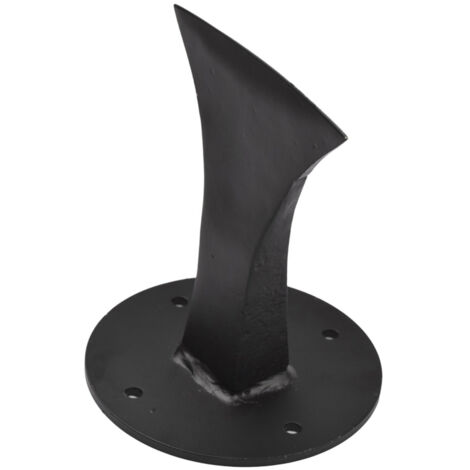 Fendeur de bûches robuste en métal – Pour cheminée, poêle à bois, four à pizza – Compact – Noir – 4 vis incluses