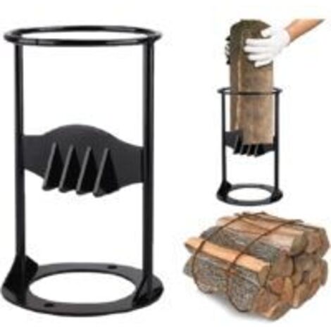 Fendeuse à bois manuelle – Acier moulé – Lame tranchante pour bois dur – Utilisation extérieure camping et jardin