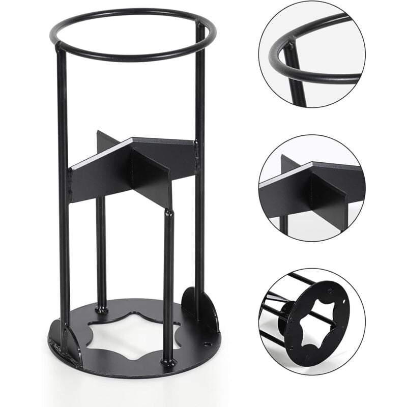 Fendeuse Allumée Au Bois De Chauffage,Fendeuse Bûches Manuelle,Cale en Fonte Fendue Allumée Au Bois Chauffage ,Black(27cm 14.5cm)