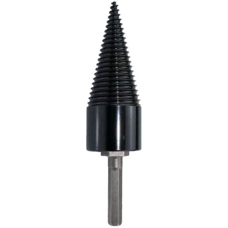 Fendeuse de bûches 32 mm, perceuse à percussion électrique pour bois de chauffage domestique, cône de fendage en acier