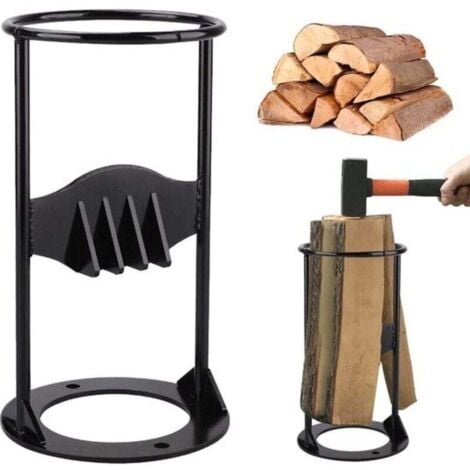 LIIYIELA Fendeuse de bûches manuelle, fendeuse à bois, coupe-bûches, acier au carbone, outil de fendage manuel robuste, fendeuse à bois, adaptée à un usage domestique