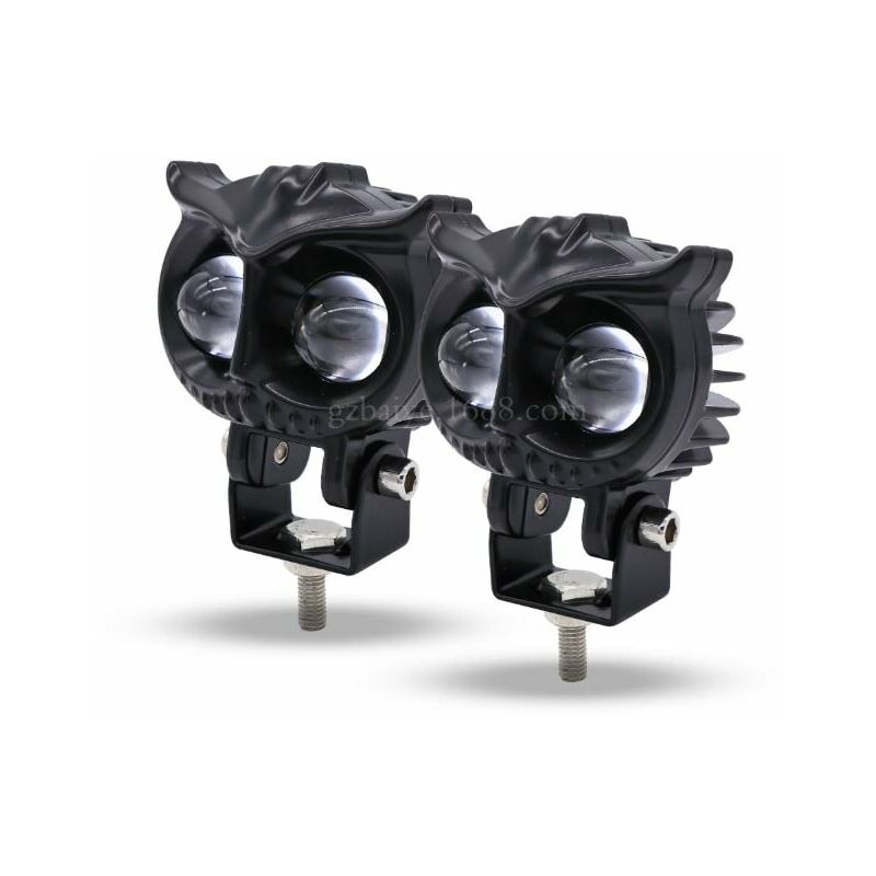 Fendinebbia a led per moto, 90W Ambra a e bianco