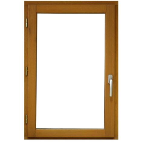 PROMO - FENETRE 1 VANTAIL EN BOIS EXOTIQUE HAUTEUR 60 X LARGEUR 60 TIRANT DROITE (cotes tableau) E