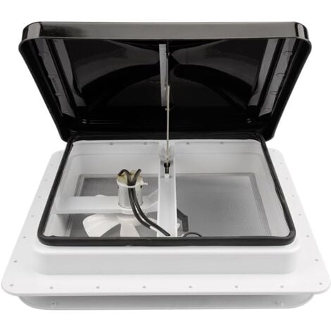 Fenêtre de toit de caravane - Fenêtre de toit extérieure - Fenêtre coulissante - Fenêtre de toit - En alliage d'aluminium ABS - Pour camping-car, caravane, remorque (35,5 x 35,5 cm)