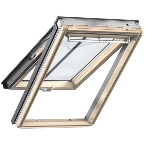 Fenêtre de toit VELUX à projection - Tout confort - Finition bois - 78 x 140 cm - GPL MK08 3057