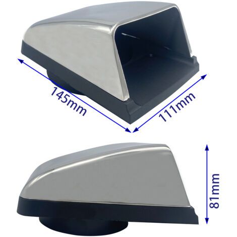 Fenêtre de ventilation, aérateur, évent d'évacuation, coque en acier inoxydable, fond en plastique, aérateur, accastillage marin, accessoires pour yachts et camping-cars