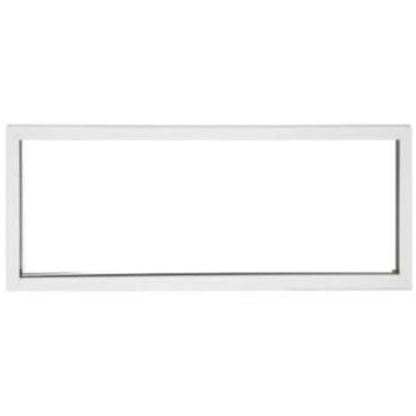 GDMENUISERIES Fenêtre Fixe En Aluminium Blanc Horizontal H60 X L150 Gd Menuiseries