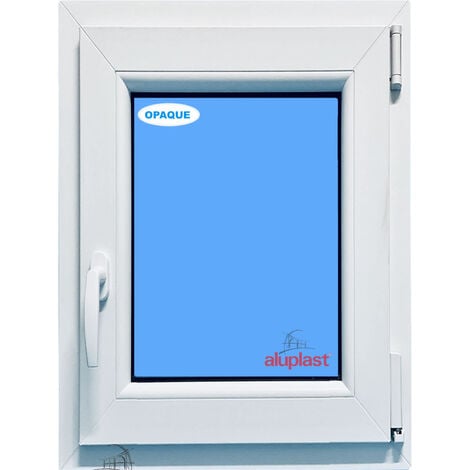 Fenêtre PVC H1000 mm X L700 mm Blanc, Oscillo-battante Tirant Droit Verre Dépoli