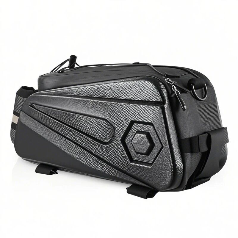 Sacoche de vélo grande capacité 8,6 L, étanche, avec bandes réfléchissantes, multifonctionnelle, pour siège arrière de vélo de montagne, vélo