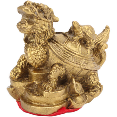 Feng Shui Drachenschildkröte aus Kupferguss – Dekoration für Zuhause und Büro