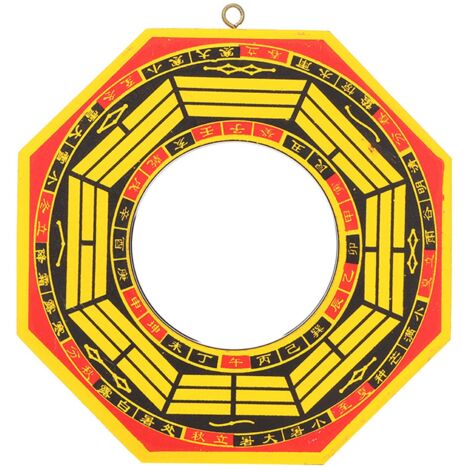 Feng Shui Konkaver/Konvexer Bagua-Spiegel für Zuhause und Geschäft – Glücksbringer