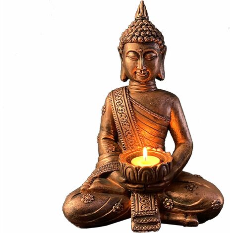 Feng Shui Meditation Buddha Statue, Buddha Handwerk, Zen Garten Buddha Statue Skulptur, für Home Decoration