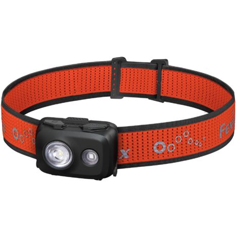 FENIX LED-Stirnlampe HL16, Batteriebetrieb, schwarz-rot