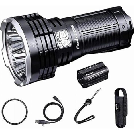 Fenix LR50R lampada portatile nera potente 12000 lumen