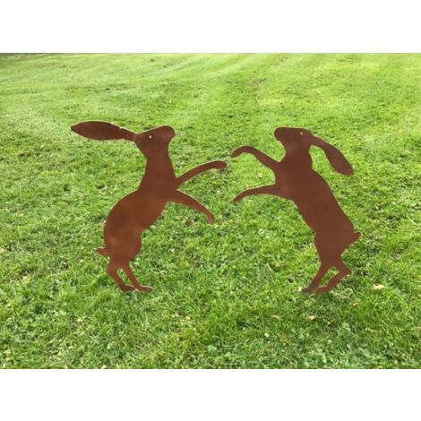 Fenland Hare's 2Pc. - Steel - W39 x H45.7 cm - Black