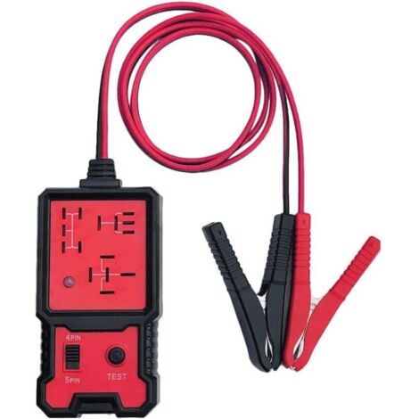 FENOPLASTICATesteur de Relais Electronique 12V Voiture Batterie Checker avec Clips Auto Relais Outil de Diagnostic