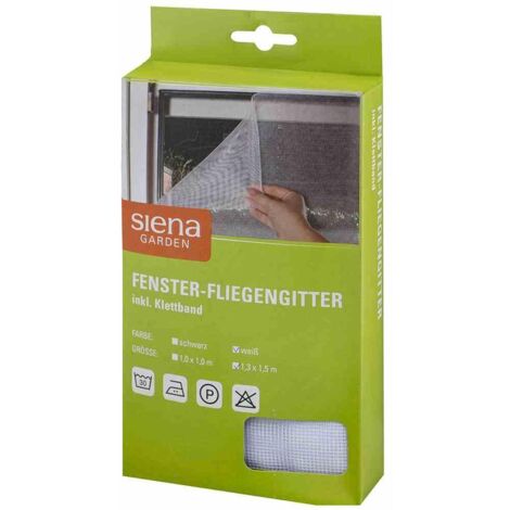 Fenster-Fliegengitter 1,3 x 1,5 m, weiß