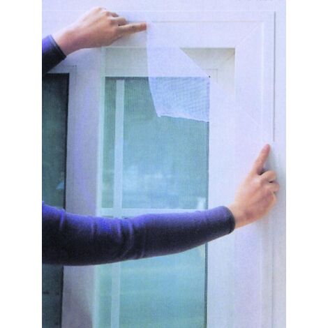 120x150cm) Magnetischer Fenster Insektenschutz Weiss