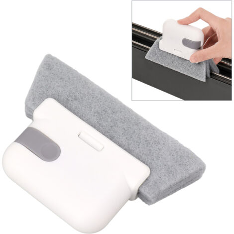 【Fensterbürste】 5-teiliges, abnehmbares Fensterbürsten-Set mit Schaber für Schiebefenster. Aus PP-Nylon, 13,5 cm lang.