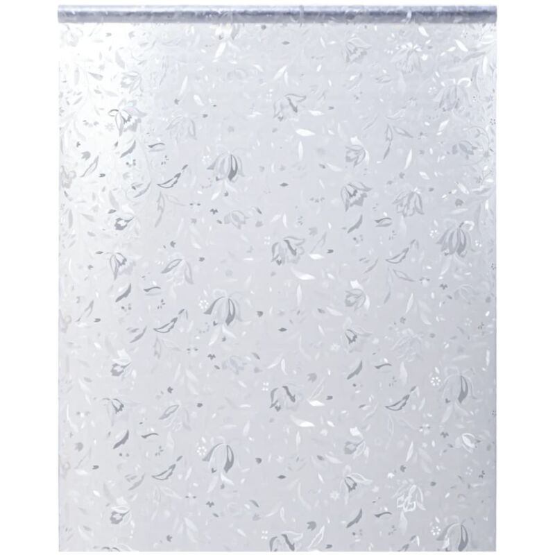 Fensterfolie Matt Milchglasfolie Sichtschutzfolie Glasdekor Blumenmuster Vidaxl