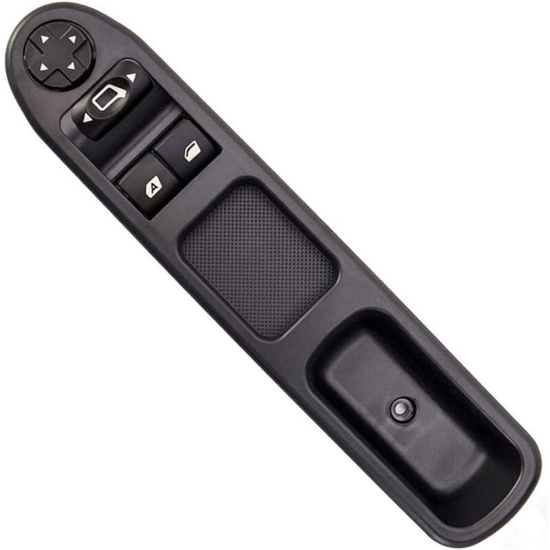 Image of KZQ - Fensterheber vorne links Rückansicht für Peugeot 207 Citroen C3 6554.QC Bedienknopf schwarz